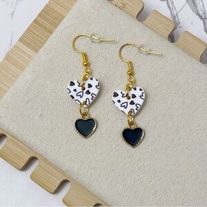 Valentine Heart Earrings, Heart Dangle Earrings, Hand Crafted Gifts For Her